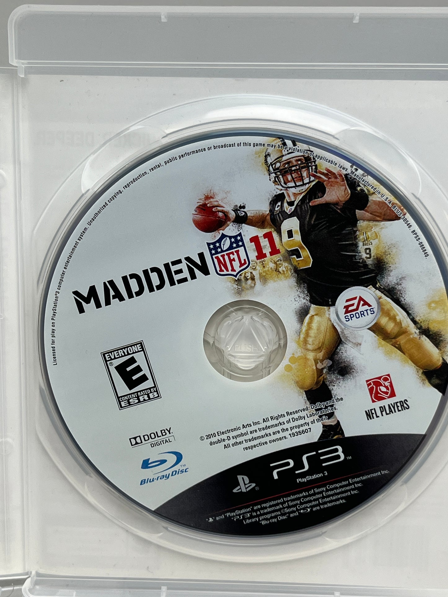Lot of 3 Games Sony PlayStation 3 PS3 Madden NFL 09,10,11