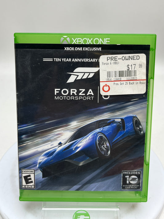 Forza Motorsport 6 (Microsoft Xbox One, 2015)