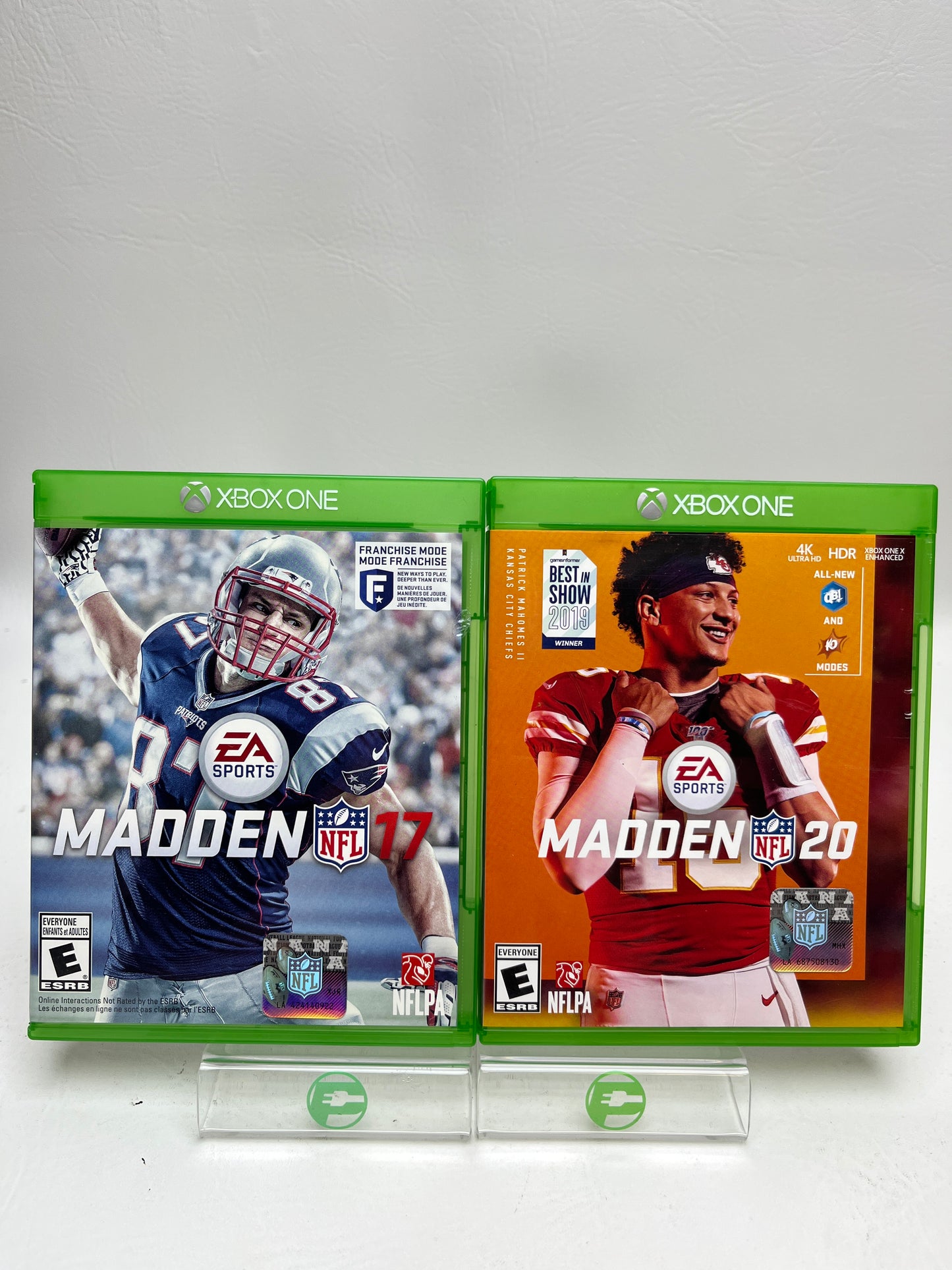 Lot of 2 Games Microsoft Xbox One Madden NFL 17,Madden NFL 20