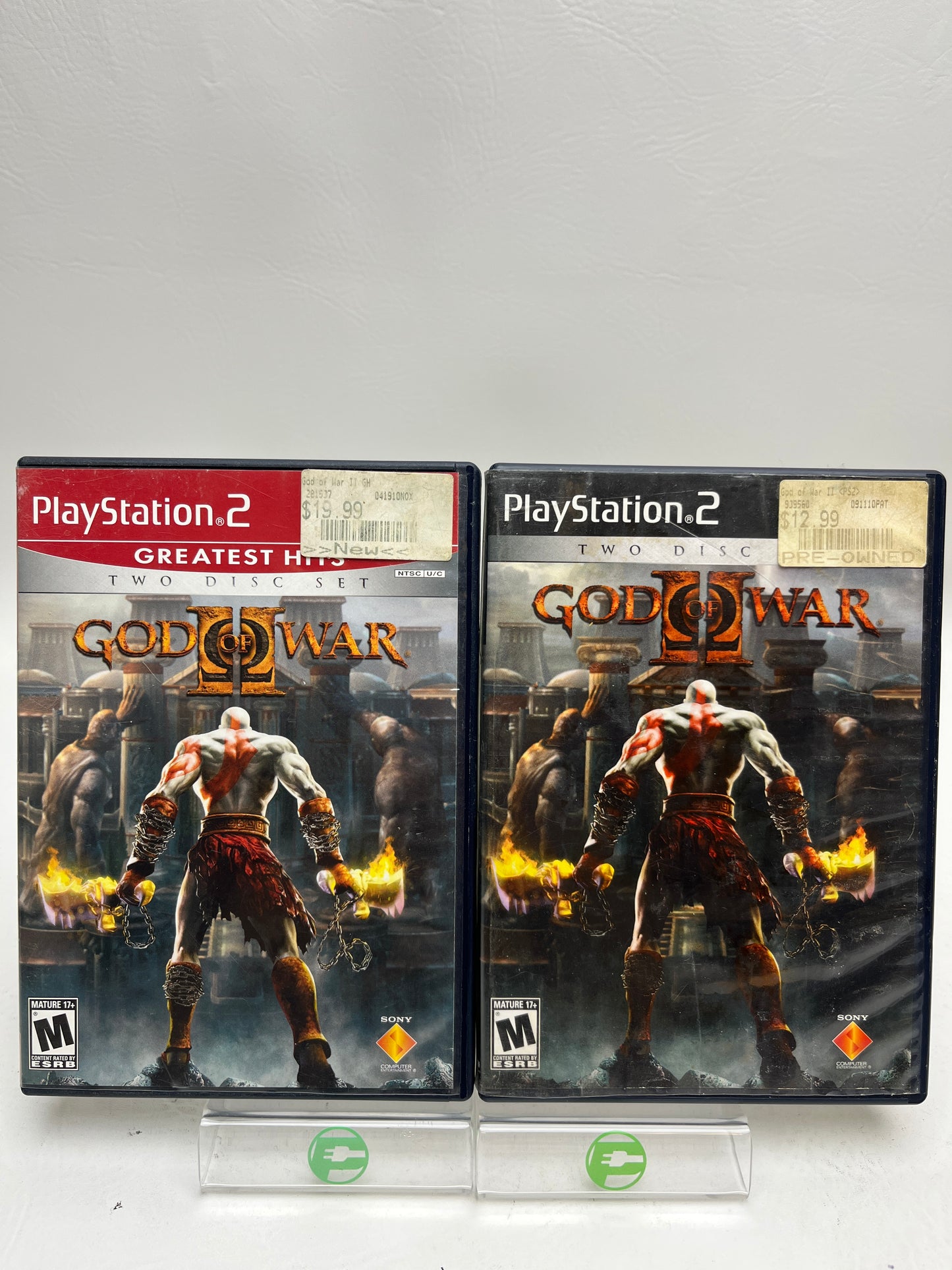 Lot of 2 Games Sony PlayStation 2 PS2 God of War Two-Disc Set
