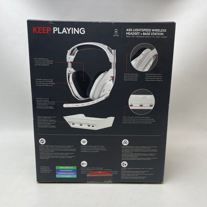 New Logitech Astro A50 Gen 5 LIGHTSPEED Wireless Gaming Headset 939-00222