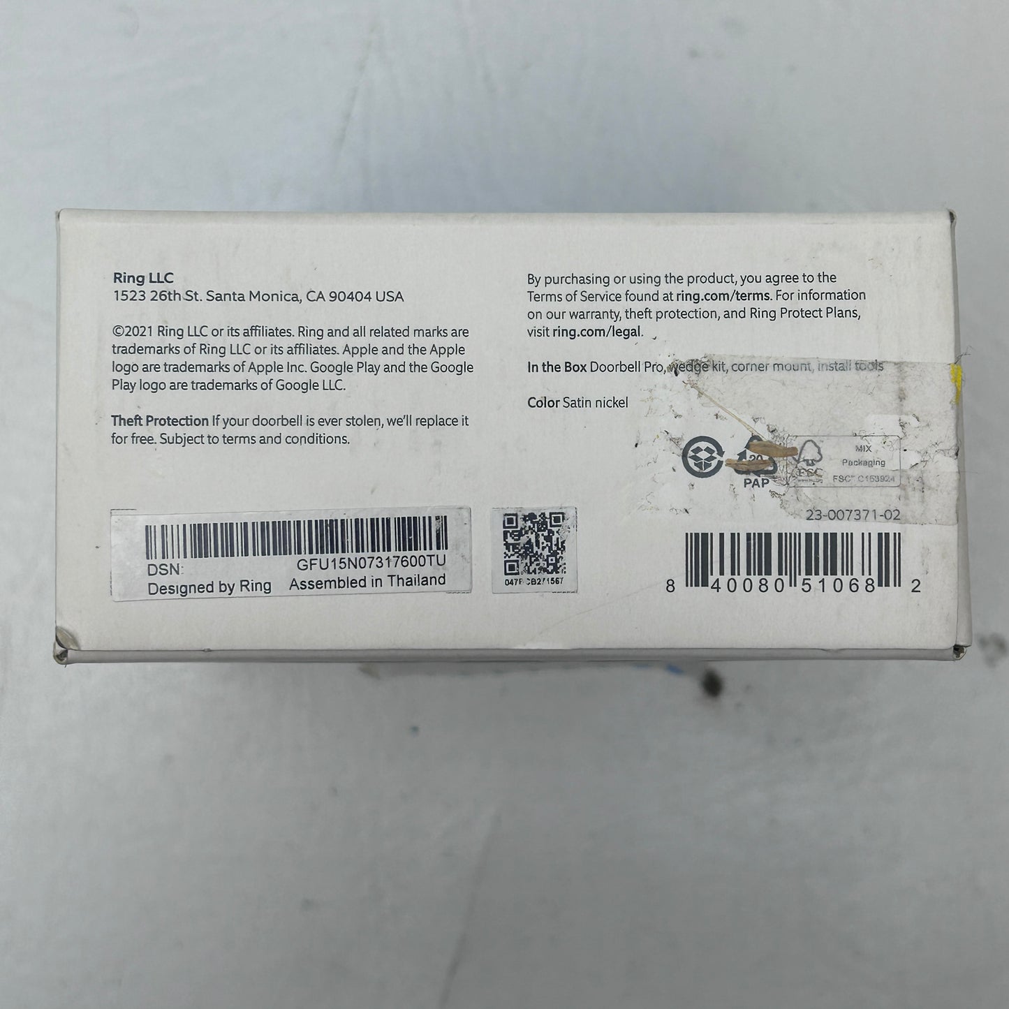 RING Video Doorbell Pro B08M125RNW