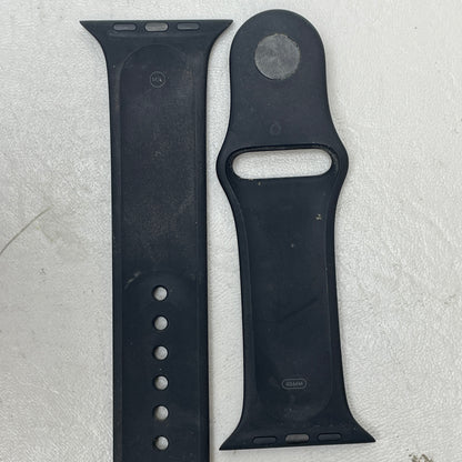Lot of 2 Apple Watch Bands Nike & Solid Black 46mm M/L