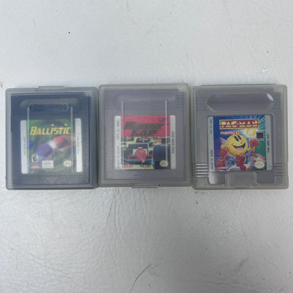 Lot of 3 Nintendo Game Boy Ballistic, Fatest Lap & Pac-Man Games