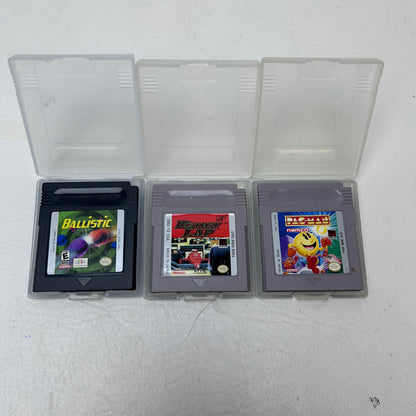 Lot of 3 Nintendo Game Boy Ballistic, Fatest Lap & Pac-Man Games