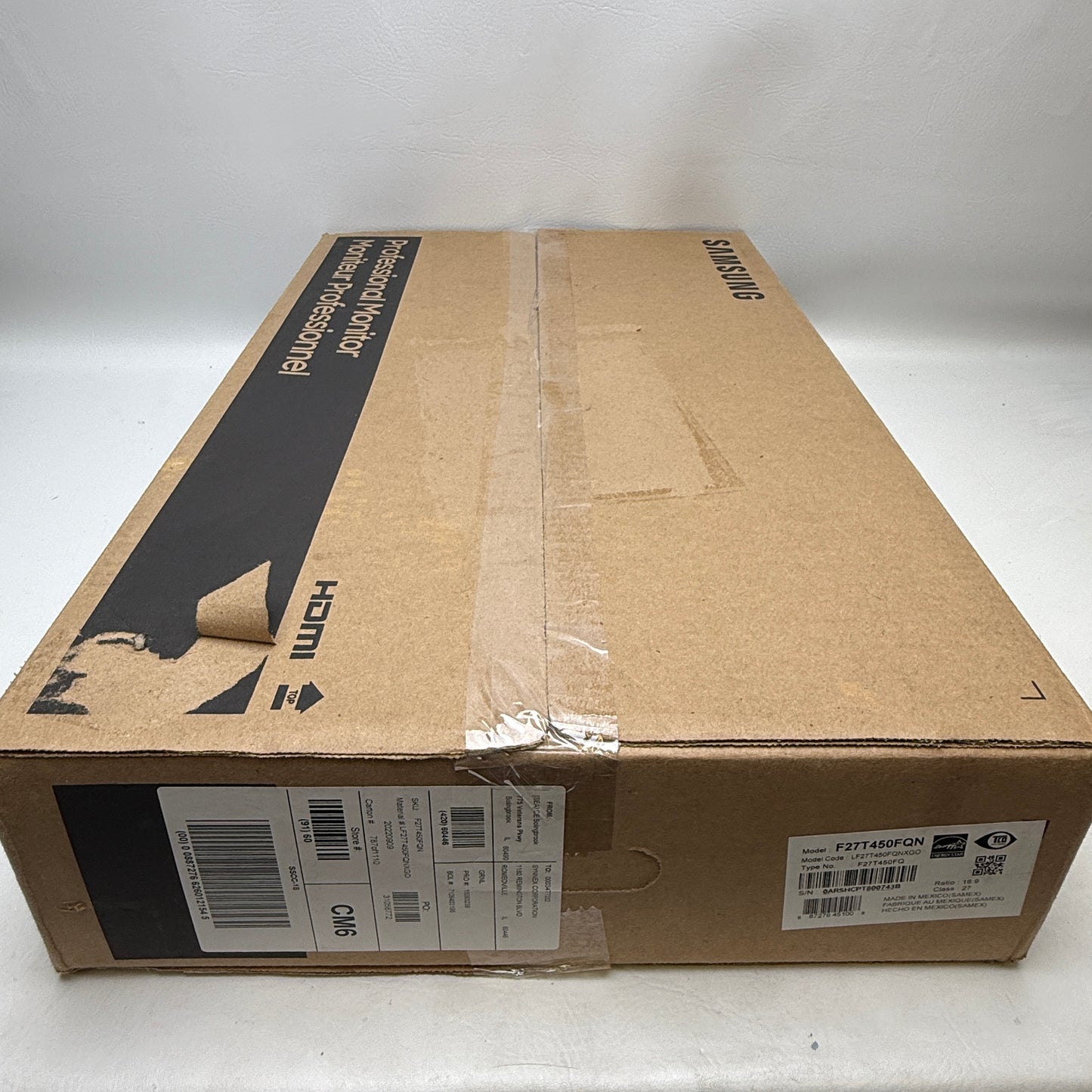Samsung - T45F 27" Borderless IPS Panel Adjustable Professional FHD Monitor