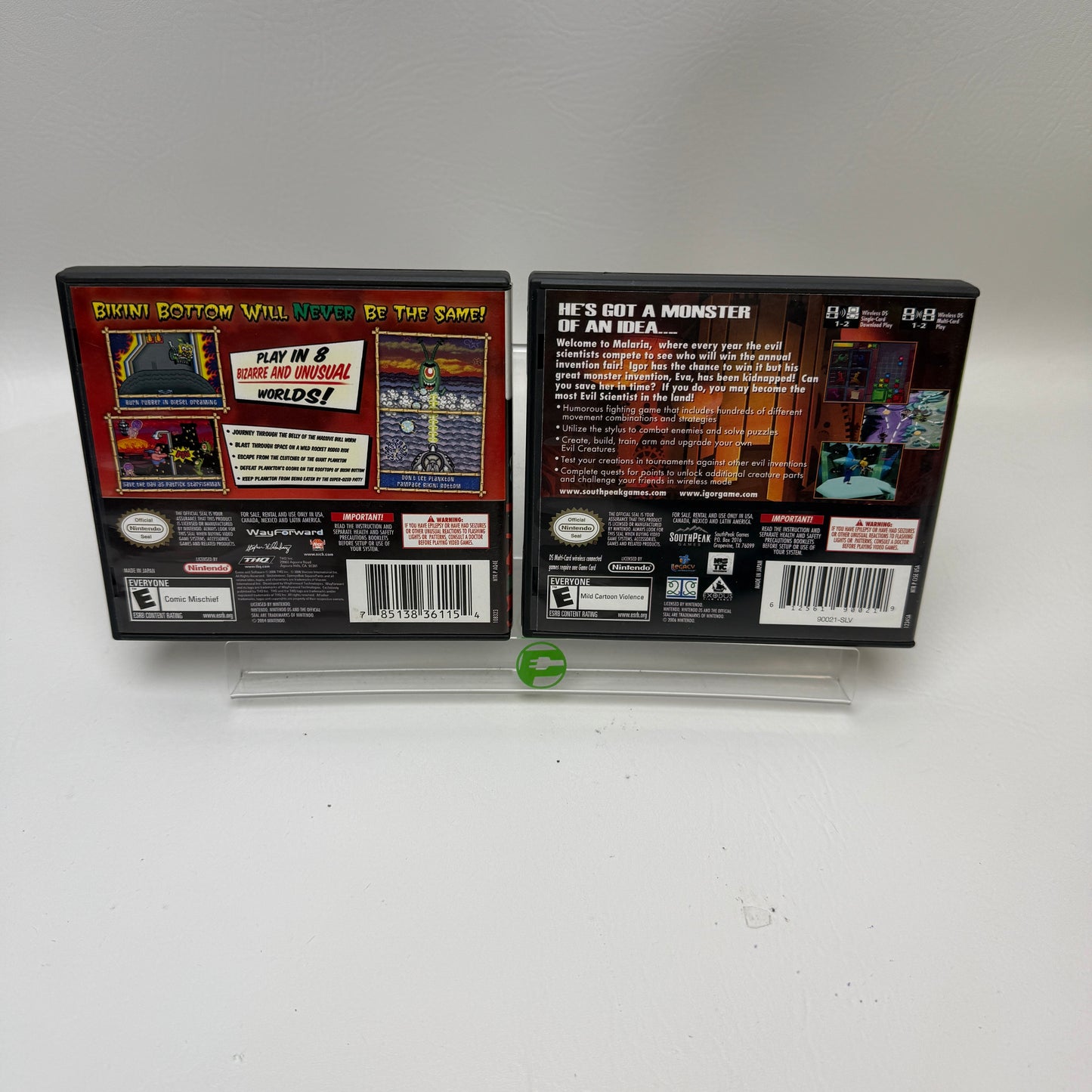 Lot of 2 Games Nintendo DS 