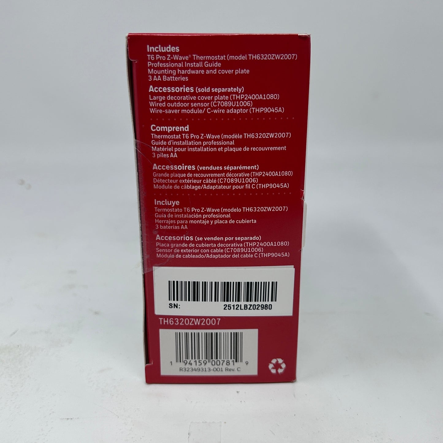 New Honeywell T6 Pro Programmable Thermostat  TH6320W2007