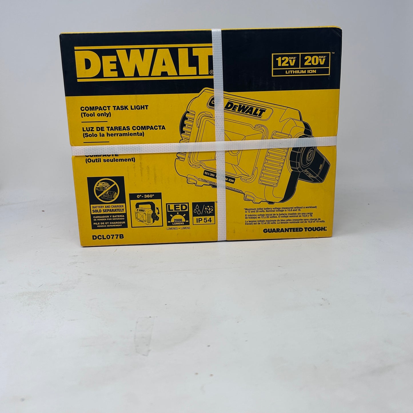 New Dewalt 12v - 20v Max Compact LED Task Light DCL077B