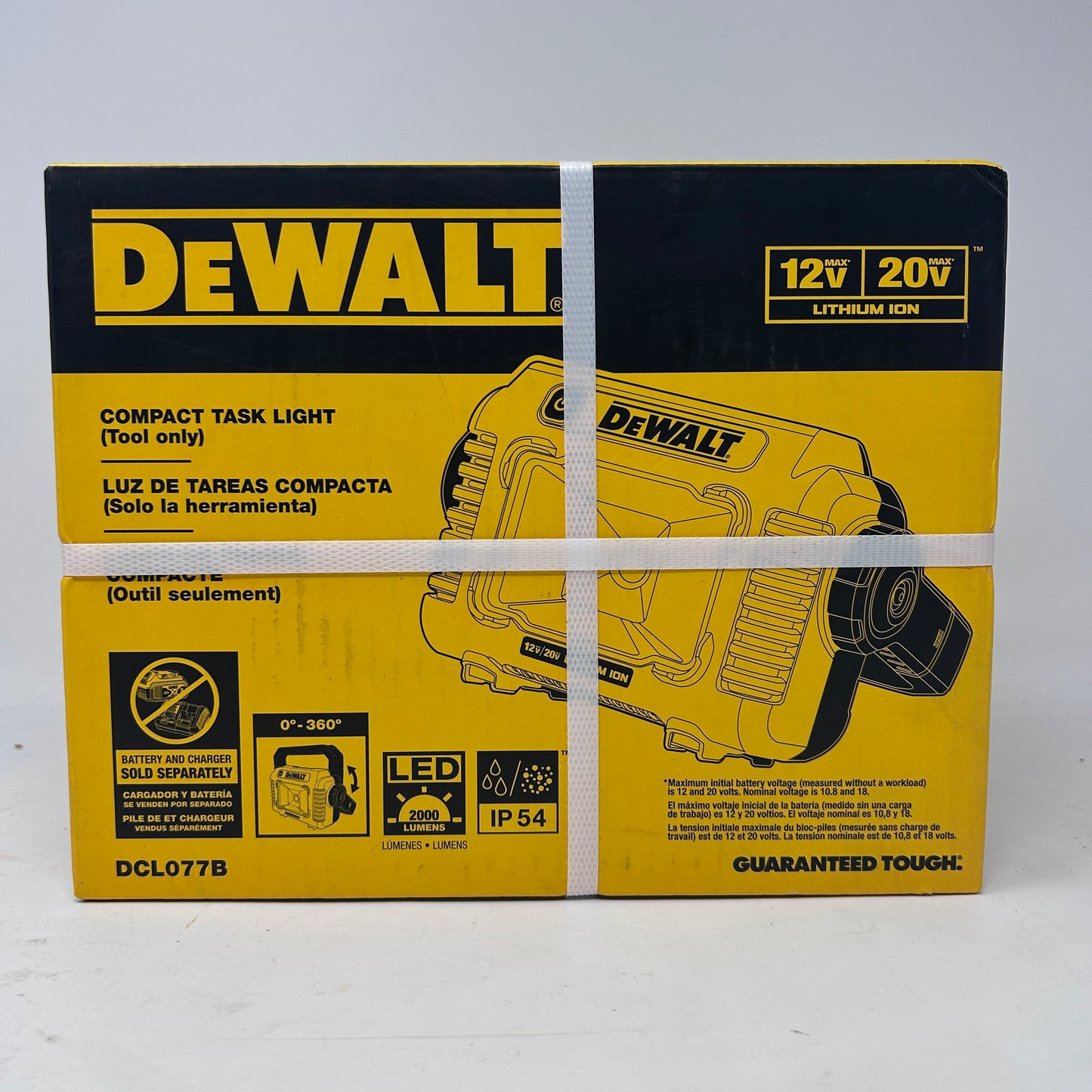 New Dewalt 12v - 20v Max Compact LED Task Light DCL077B