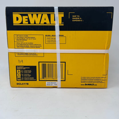 New Dewalt 12v - 20v Max Compact LED Task Light DCL077B