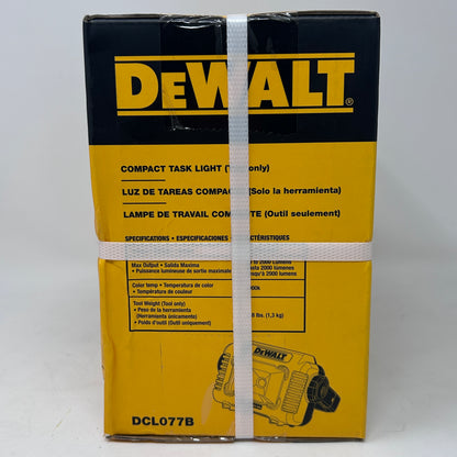 New Dewalt 12v - 20v Max Compact LED Task Light DCL077B