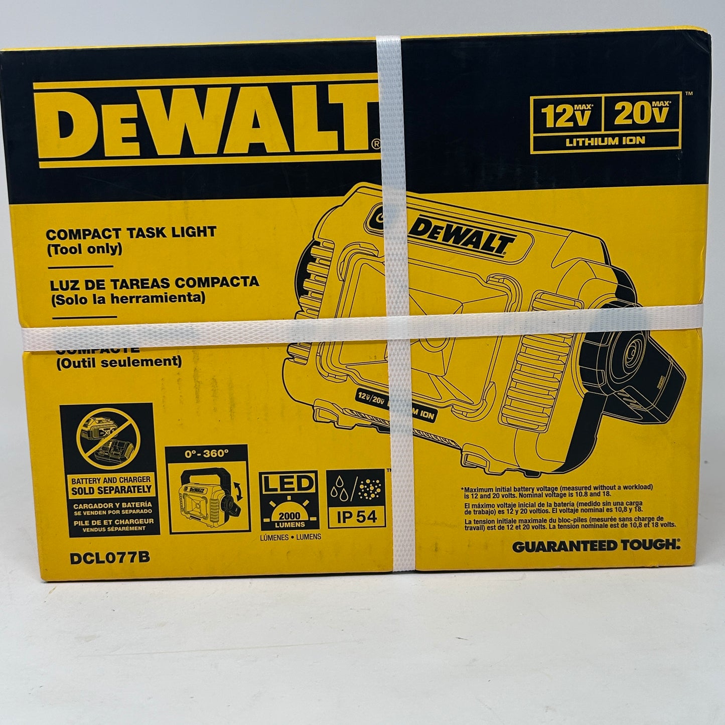 New Dewalt 12v - 20v Max Compact LED Task Light DCL077B