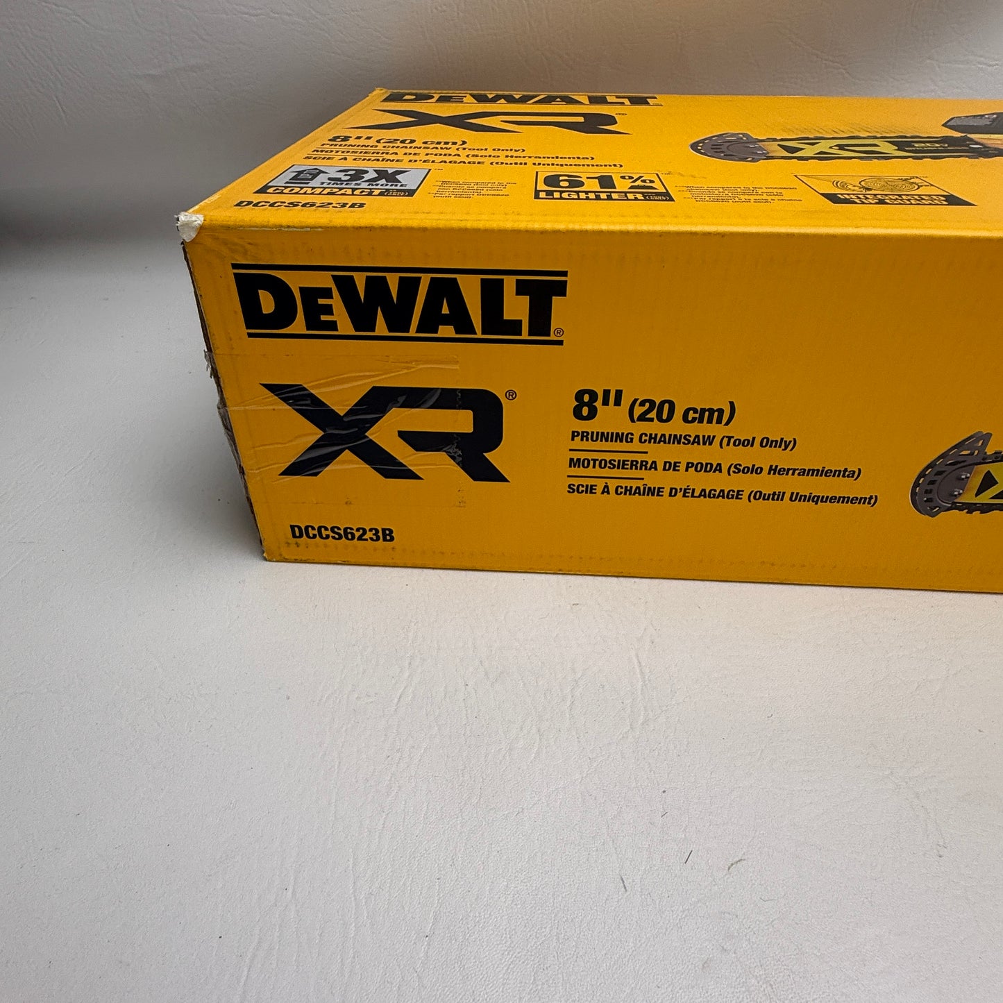 New DEWALT DCCS623B 20V MAX 8 in. Brushless Cordless Pruning Chainsaw