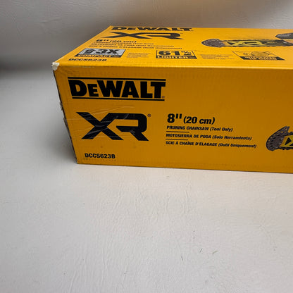New DEWALT DCCS623B 20V MAX 8 in. Brushless Cordless Pruning Chainsaw