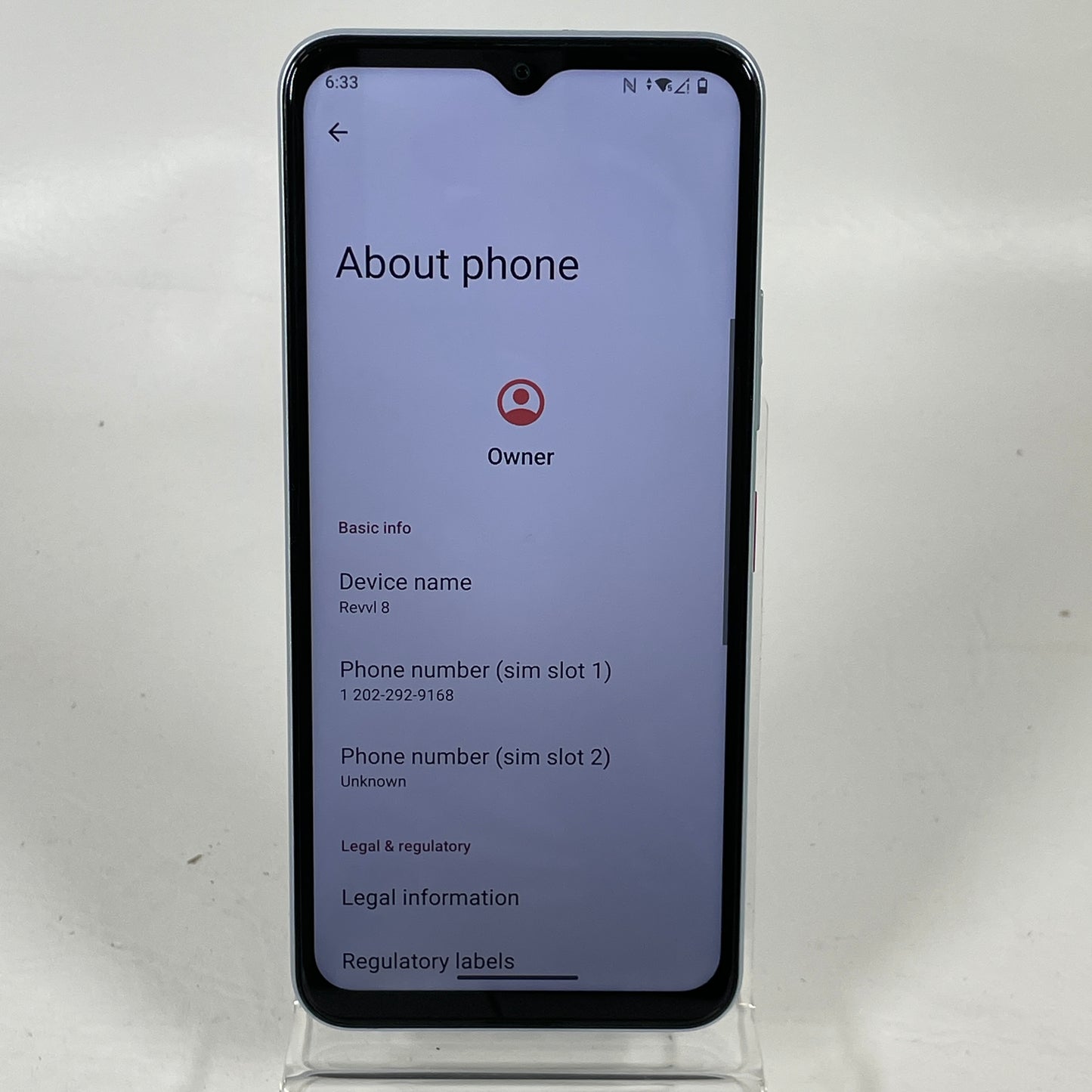 T-Mobile REVVL 8 128GB Light Blue 5G Smartphone 6.6" 50MP Android 120Hz