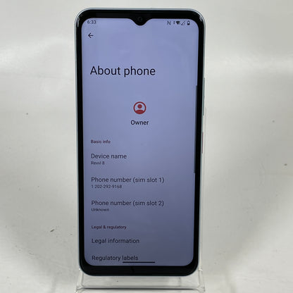 T-Mobile REVVL 8 128GB Light Blue 5G Smartphone 6.6" 50MP Android 120Hz