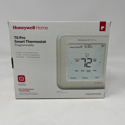 New Honeywell T6 Pro Wi-Fi Programmable Thermostat TH6220WF2006/U