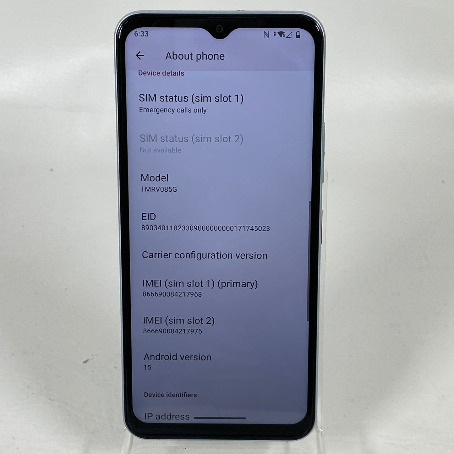 T-Mobile REVVL 8 128GB Light Blue 5G Smartphone 6.6" 50MP Android 120Hz