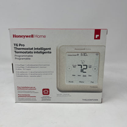 New Honeywell T6 Pro Wi-Fi Programmable Thermostat TH6220WF2006/U