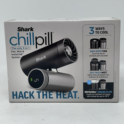 New Shark Chill Pill 3-in-1 Personal Cooling System Fan, InstaChill, Mist FA022