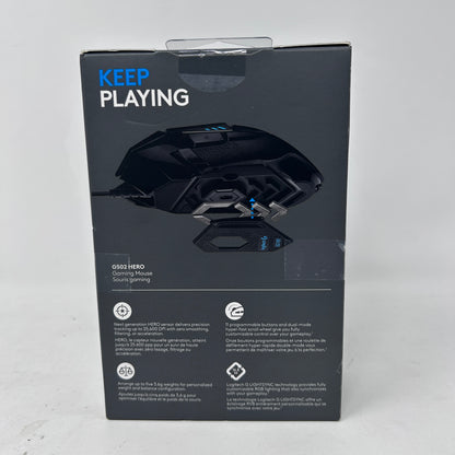 New Logitech G502 HERO Gaming Mouse /RGB Wired/11 Buttons Adjustable/PC