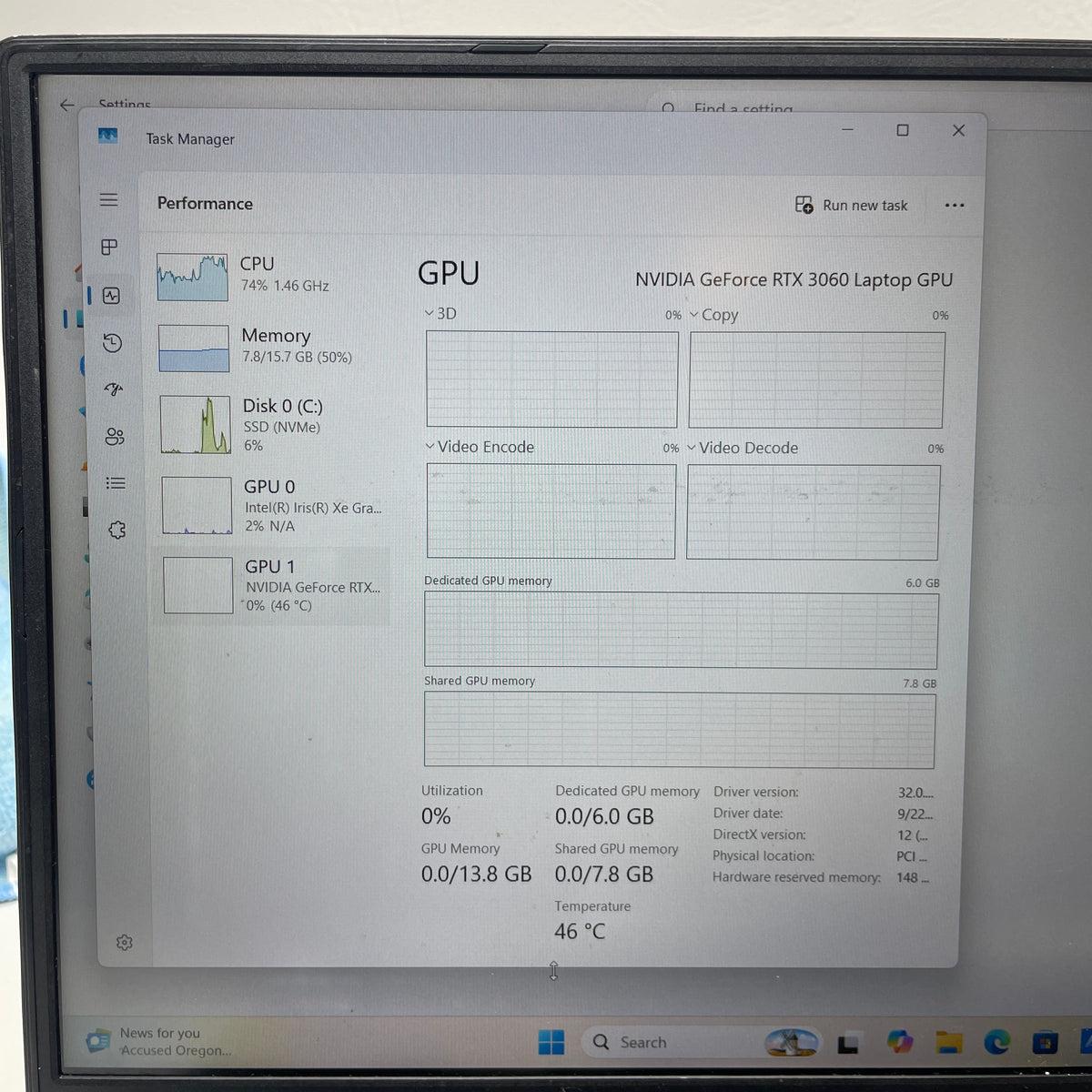 AsusTUF Dash F15 FX516PM 15.6" i7-11370H 3.3GHz 16GB RAM 512GB SSD GeForce RTX 