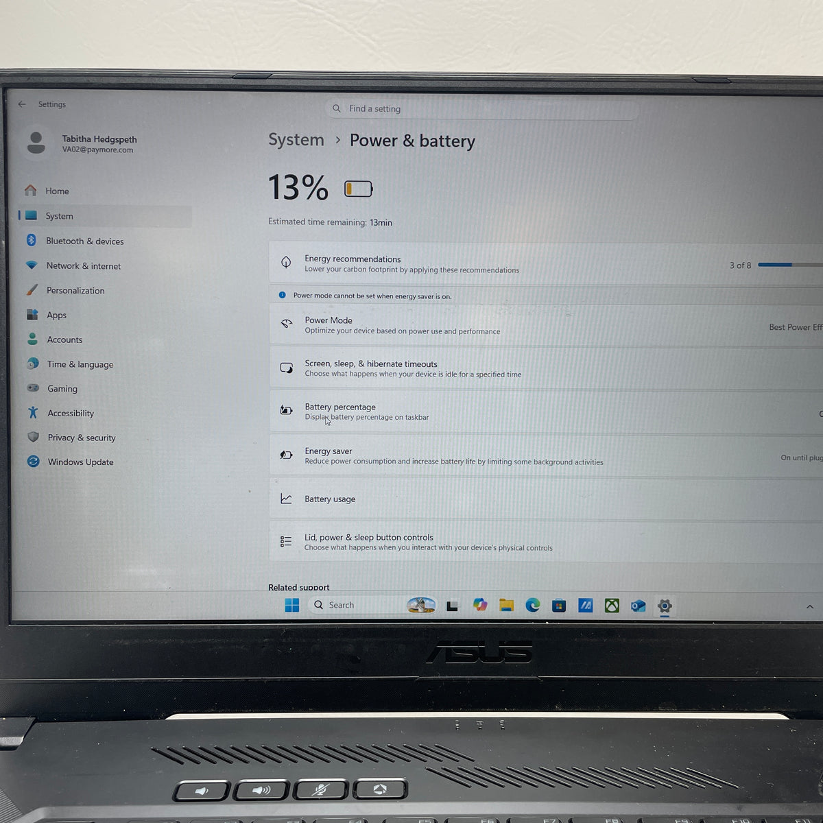 AsusTUF Dash F15 FX516PM 15.6" i7-11370H 3.3GHz 16GB RAM 512GB SSD GeForce RTX 
