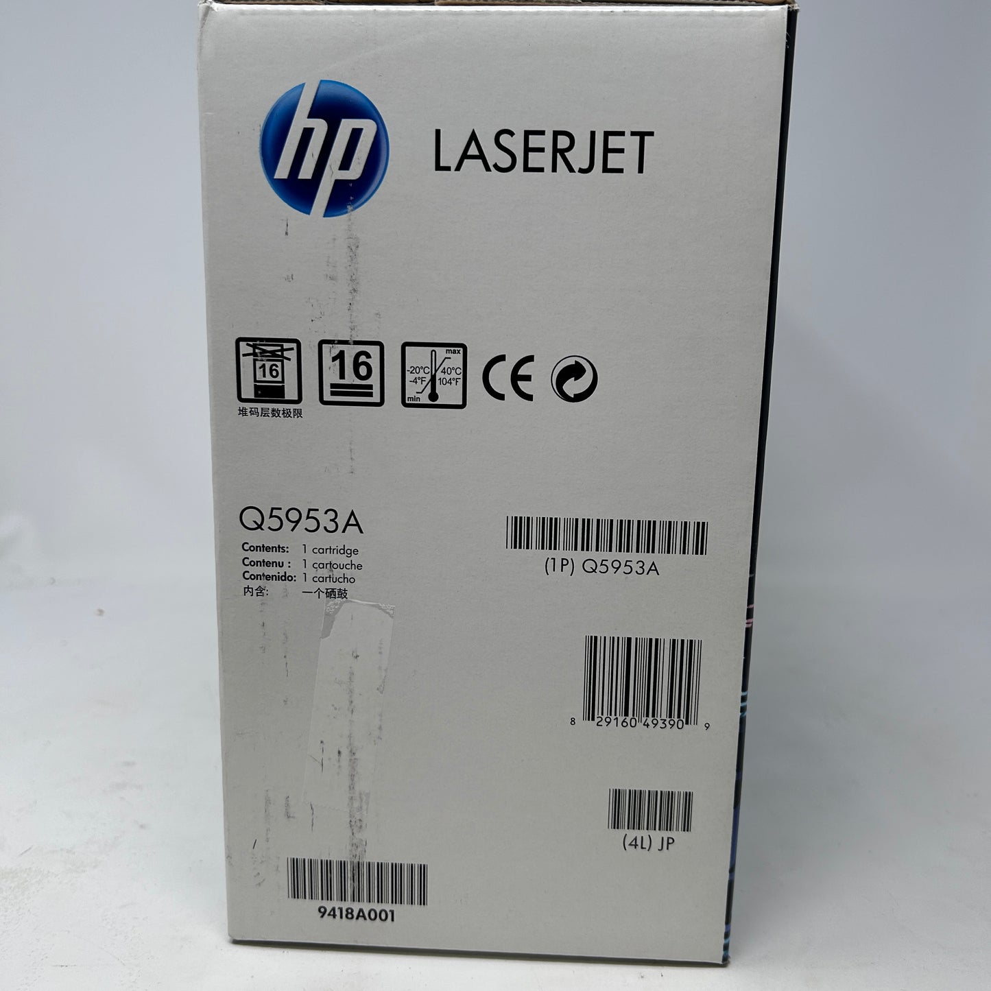 New Hp Laser Jet 643A Toner Cartridge Magenta Q5953A