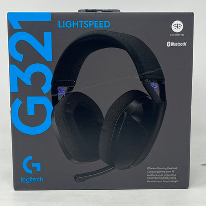 New Logitech G321 Lightspeed Wireless Gaming Headset Bluetooth Black