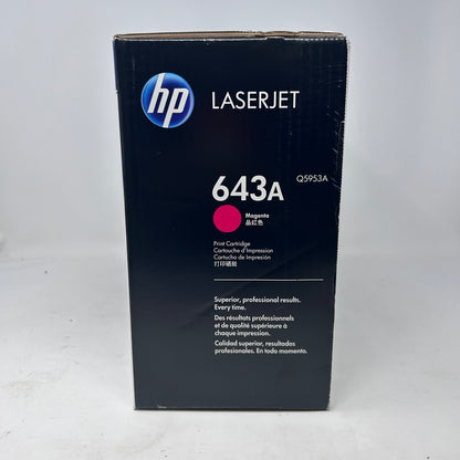 New HP LaserJet 643A Toner Cartridge Magenta Q5953A