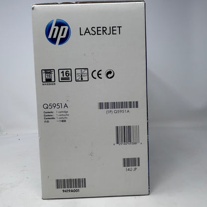 New HP LaserJet 643A Toner Cartridge Cyan Q5951A