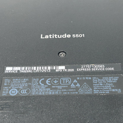 Dell Latitude 5501 15.6" i7-9850H 2.6GHz 32GB RAM 512GB SSD