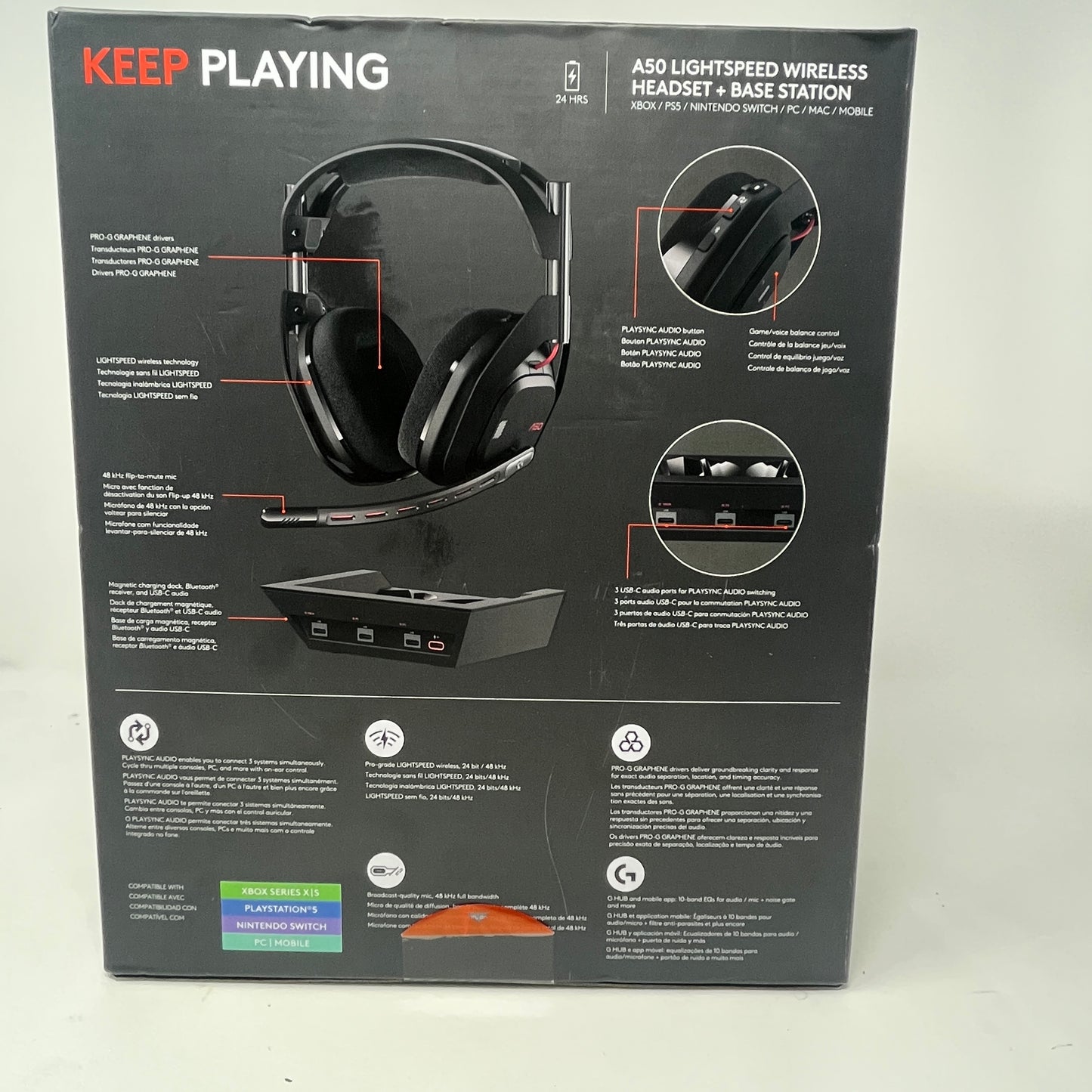 New logitech A50 Wireless Gaming Headset 939-002217