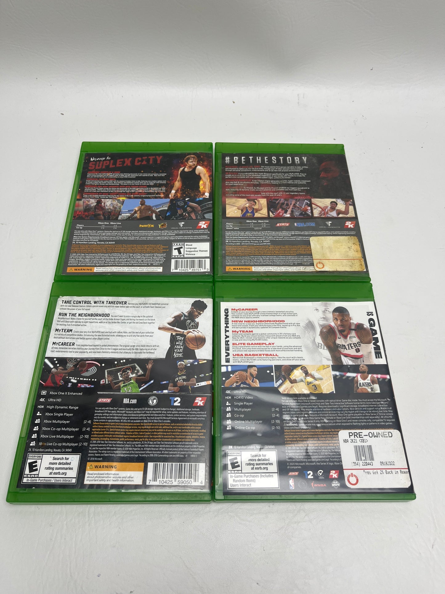 Lot of 4 Games Microsoft Xbox One 