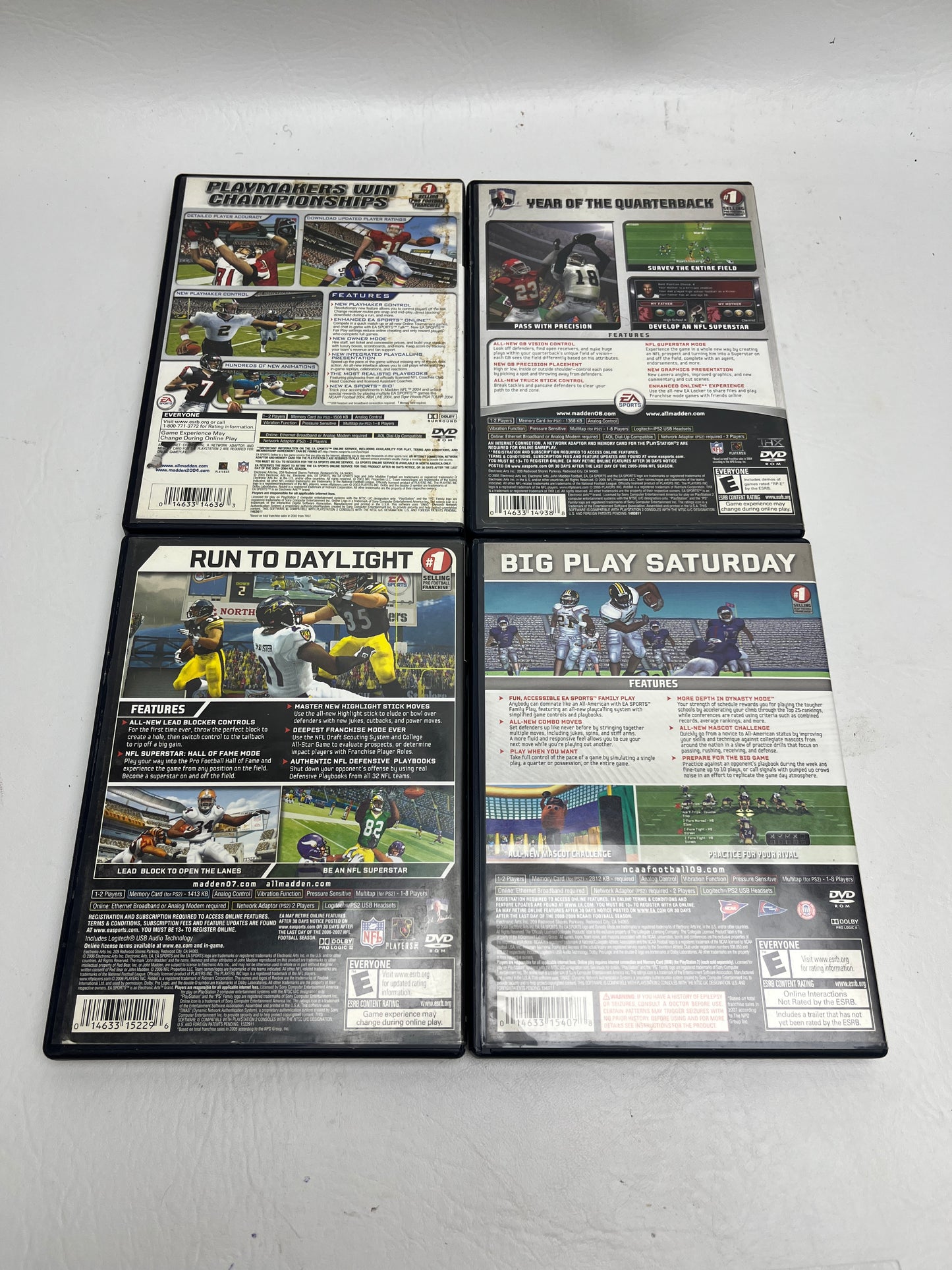Lot of 4 Games Sony PlayStation 2 PS2 