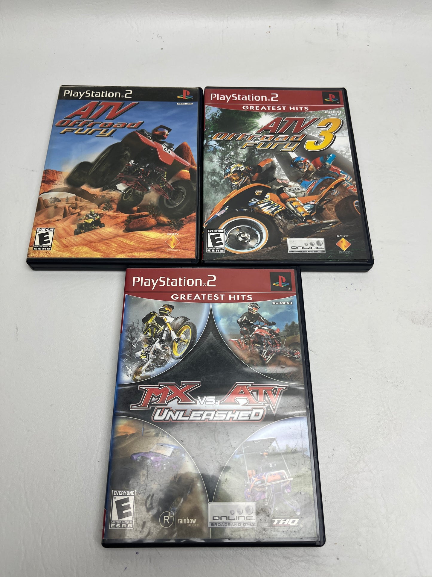 Lot of 3 Games Sony PlayStation 2 PS2 