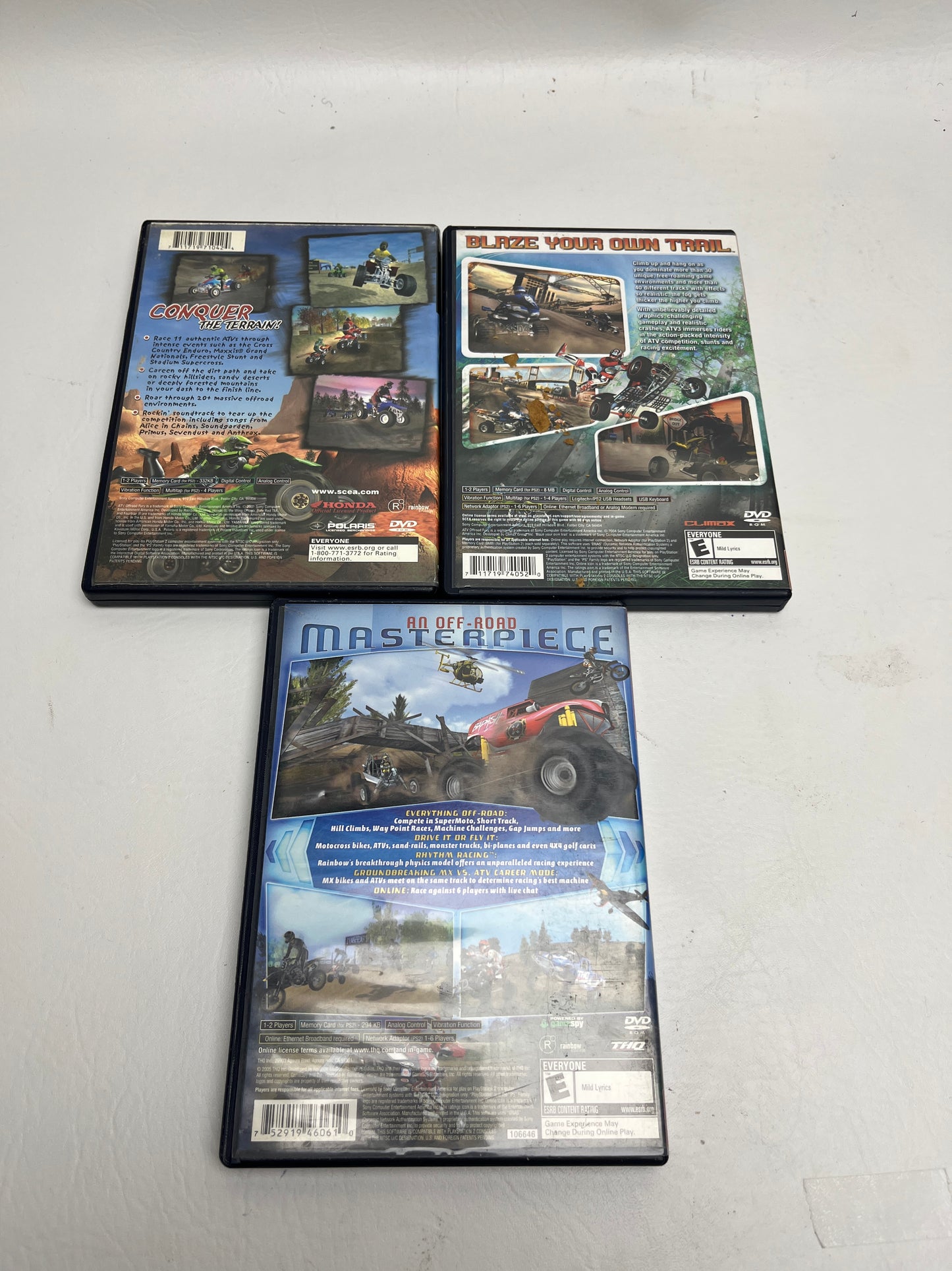 Lot of 3 Games Sony PlayStation 2 PS2 