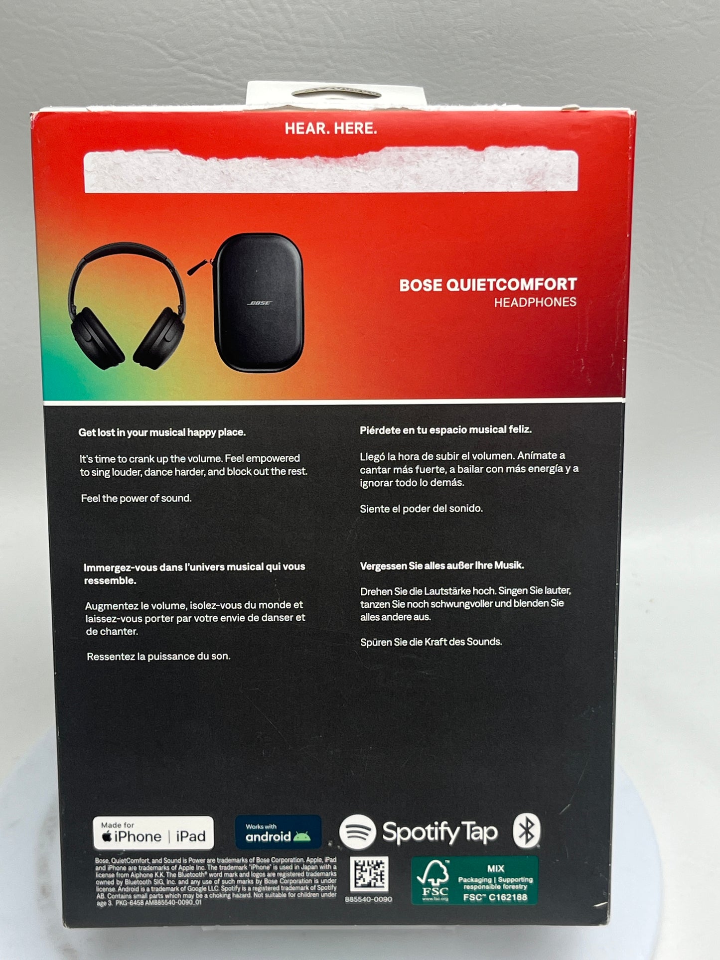 Bose QuietComfort Wireless Over-Ear Headphones Black