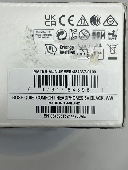 Bose QuietComfort Wireless Over-Ear Headphones Black