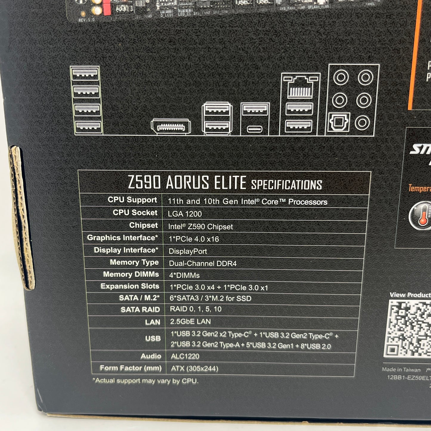 Gigabyte Z590 Aorus Elite LGA 1200 ATX Intel DDR4 Motherboard