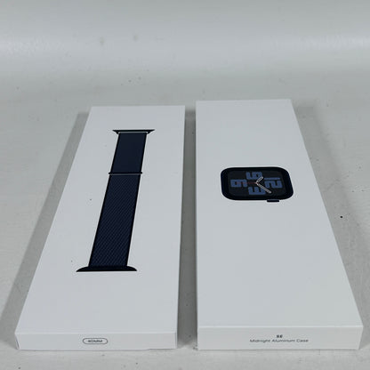 New GPS Only Apple Watch SE 2nd Gen 40MM Midnight Aluminum Ink Sport Loop MXEA3LL/A