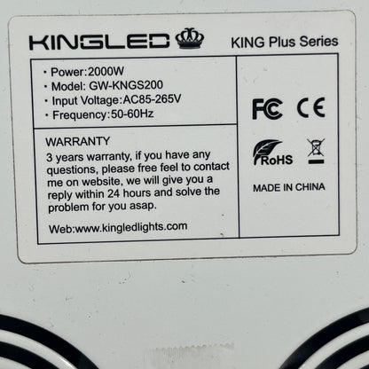 KingLED 2000W Grow Light Model No. GW-KNGS200