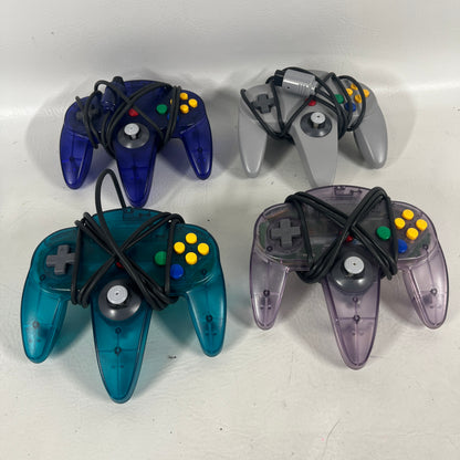 Lots of 4 Nintendo 64 N64 Original Controller