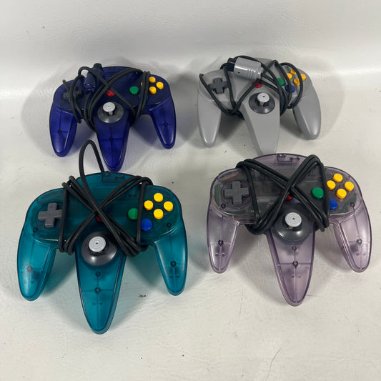 Lots of 4 Nintendo 64 N64 Original Controller