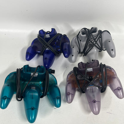 Lots of 4 Nintendo 64 N64 Original Controller