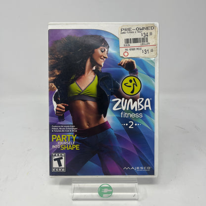 Lot of 3 Nintendo Wii Games Just Dance Summer Party Disney Party Zumba Fitness 2