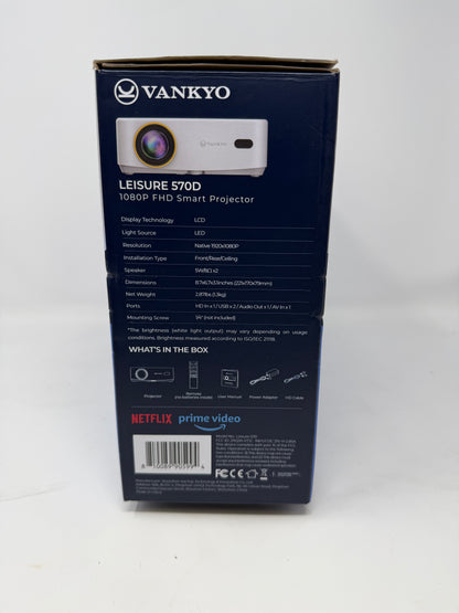 Vankyo Leisure 1920 x 1080 200 Lumens FHD HDR Smart Portable Projector