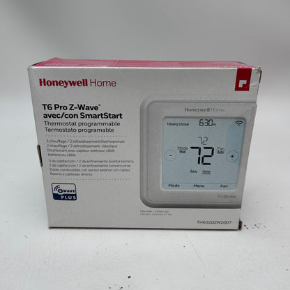 New Honeywell T6 Pro Z-Wave Plus w/ SmartStart Thermostat TH6320ZW2007