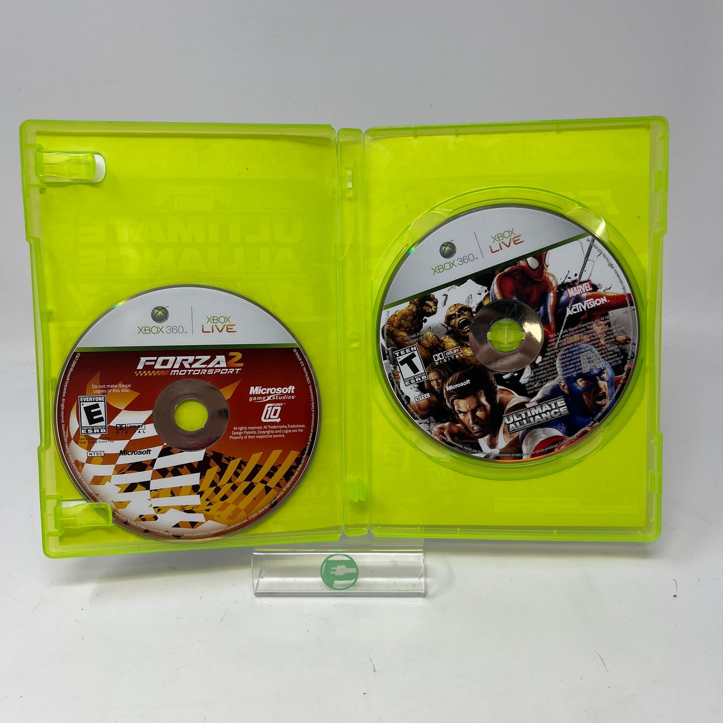 Lot of 2 Microsoft Xbox 360 Games Forza Horizon 2 Marvel: Ultimate Alliance